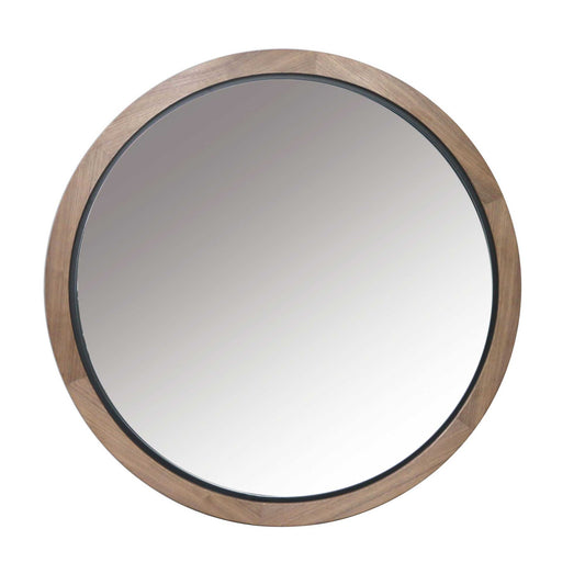 Walnut Framed Wall Mirror