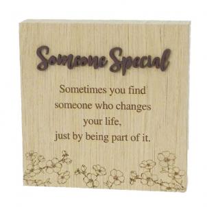 6"X6" Wood Grain Blocks-Someone Special Block Sign