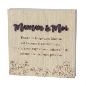 Maman & Moi - With Text Block Sign