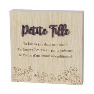 Petite Fille - With Text Block Sign