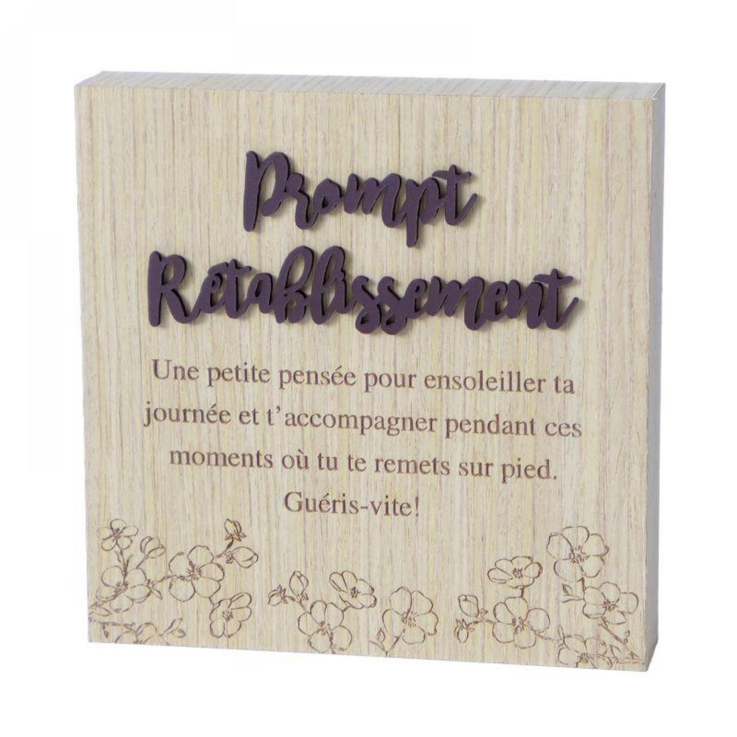 Prompt Rétablissement - With Text Block Sign