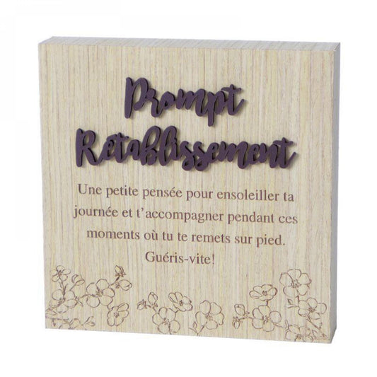 Prompt Rétablissement - With Text Block Sign