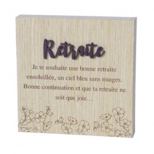 Retraite - With Text Block Sign