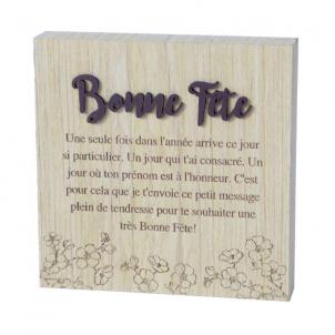 Bonne Fête - With Text Block Sign