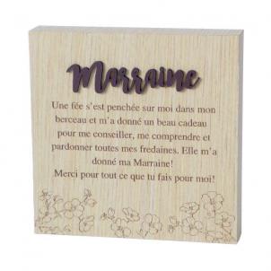 Marraine - With Text Block Sign