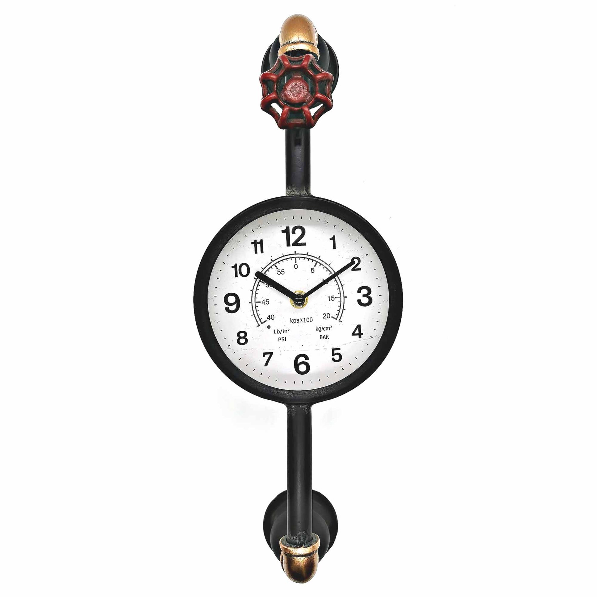 Steampunk Pipe And Faucet Wall Clock