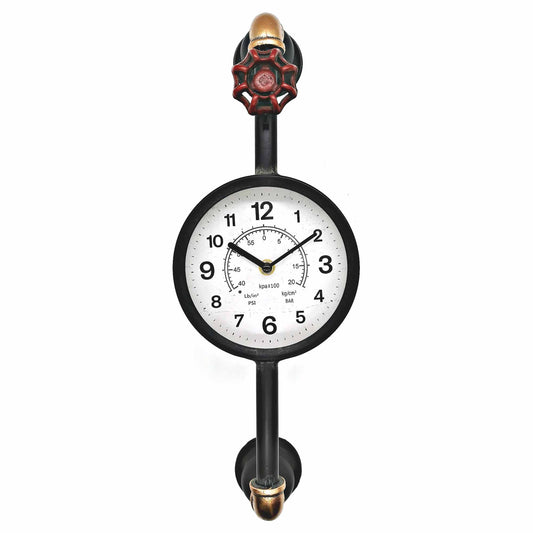 Steampunk Pipe And Faucet Wall Clock