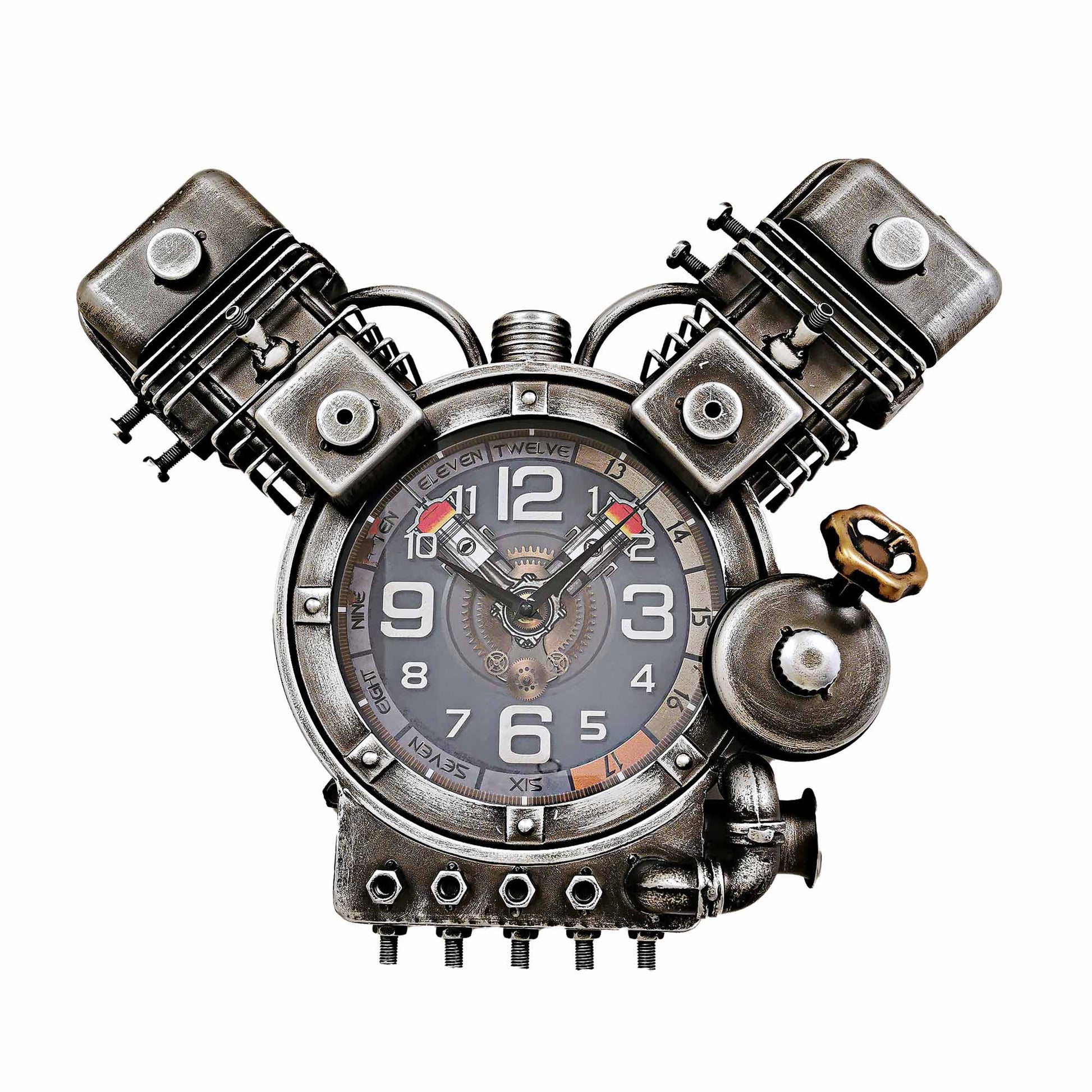 Motorcycle Engine Parts Wall Clock