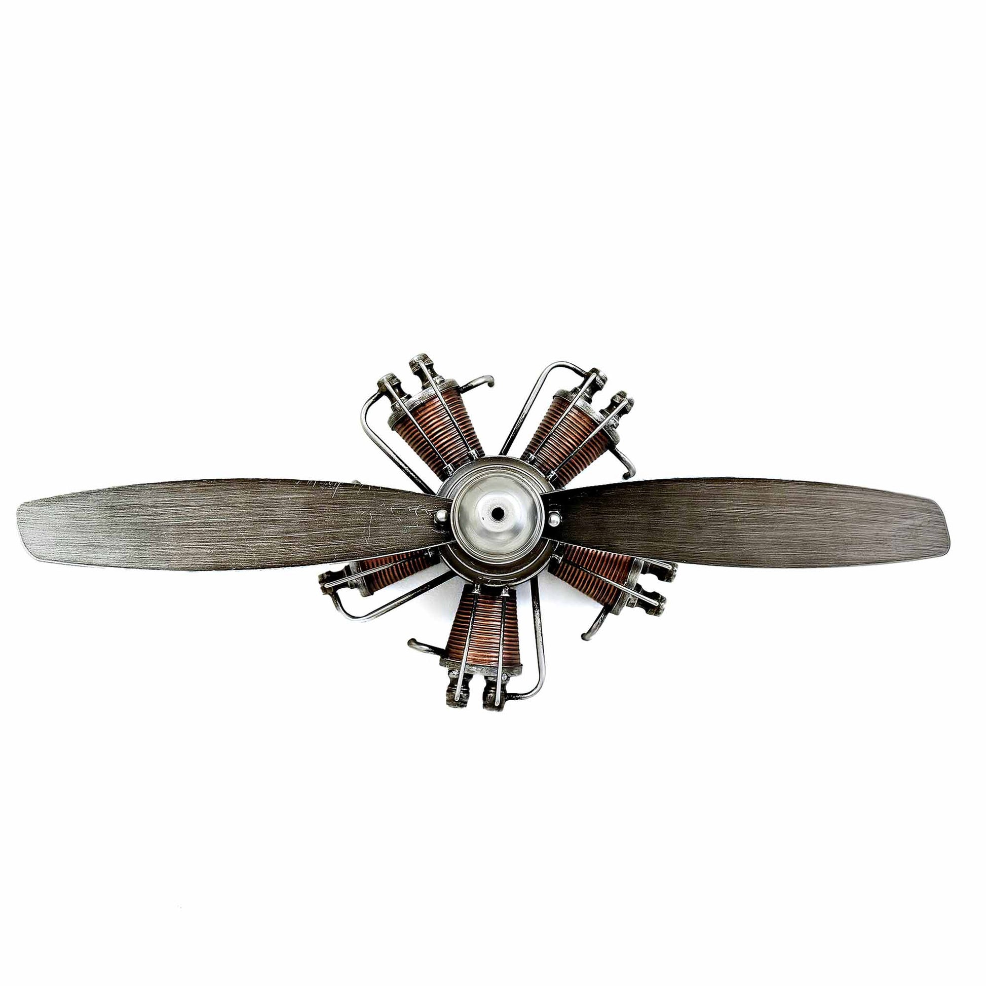 Metallic Colors Plane Propeller Wall Decor