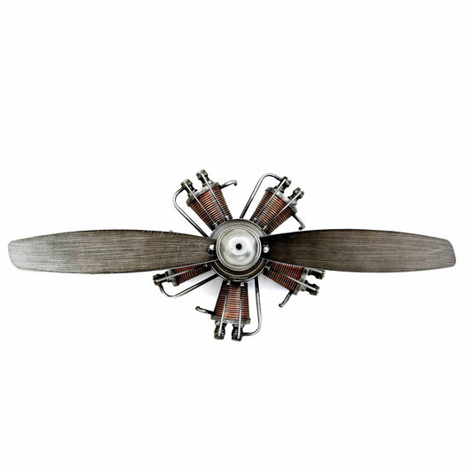 Metallic Colors Plane Propeller Wall Decor