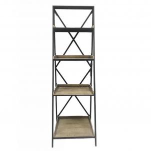 Staircase Design 4 Shelves On Metal Frame Stand