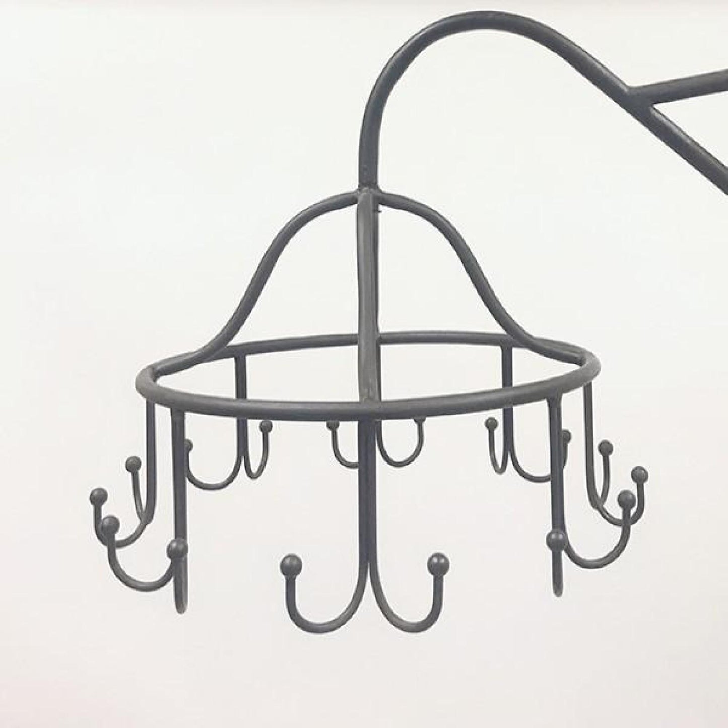 Cast Iron With 8 Double Hooks Hanging Wall Rack
