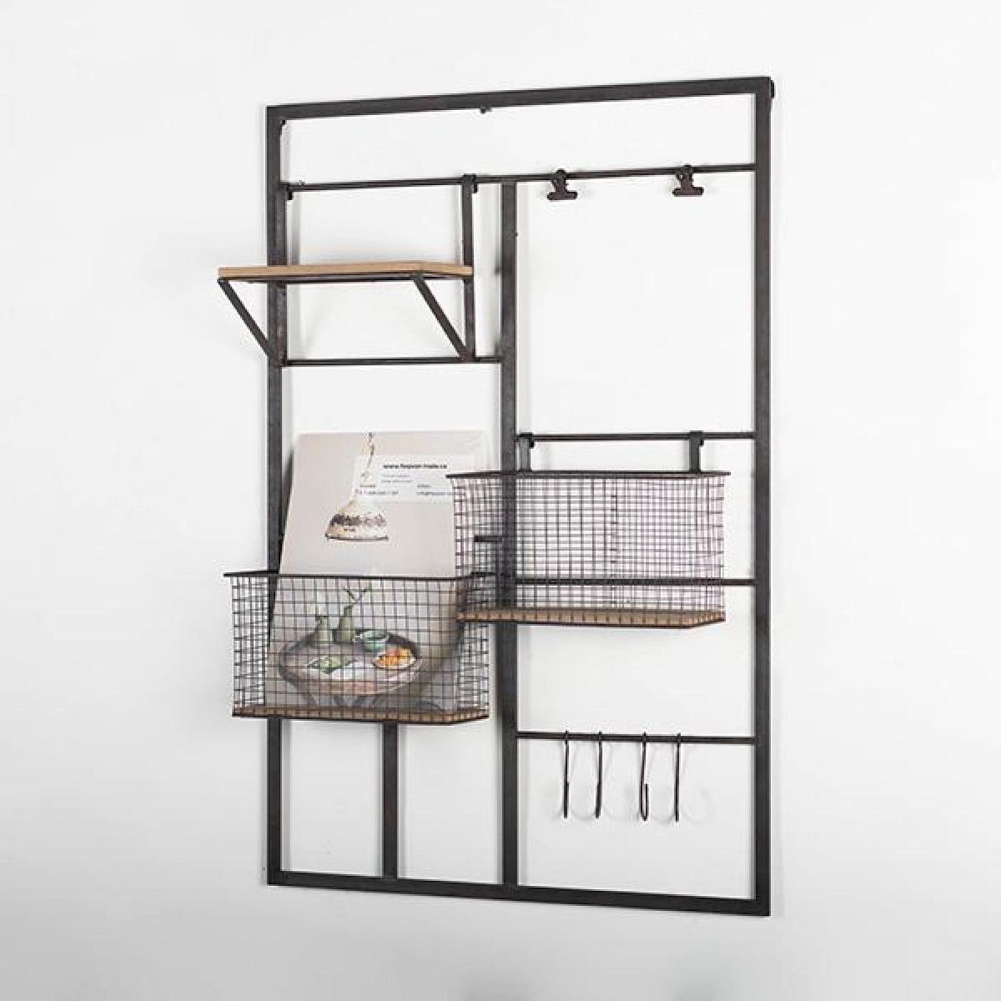 Metal Wall Organizer Rack