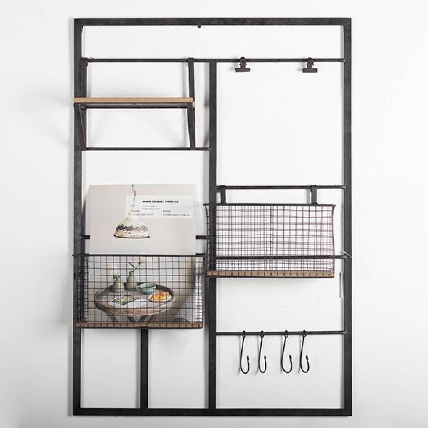 Metal Wall Organizer Rack