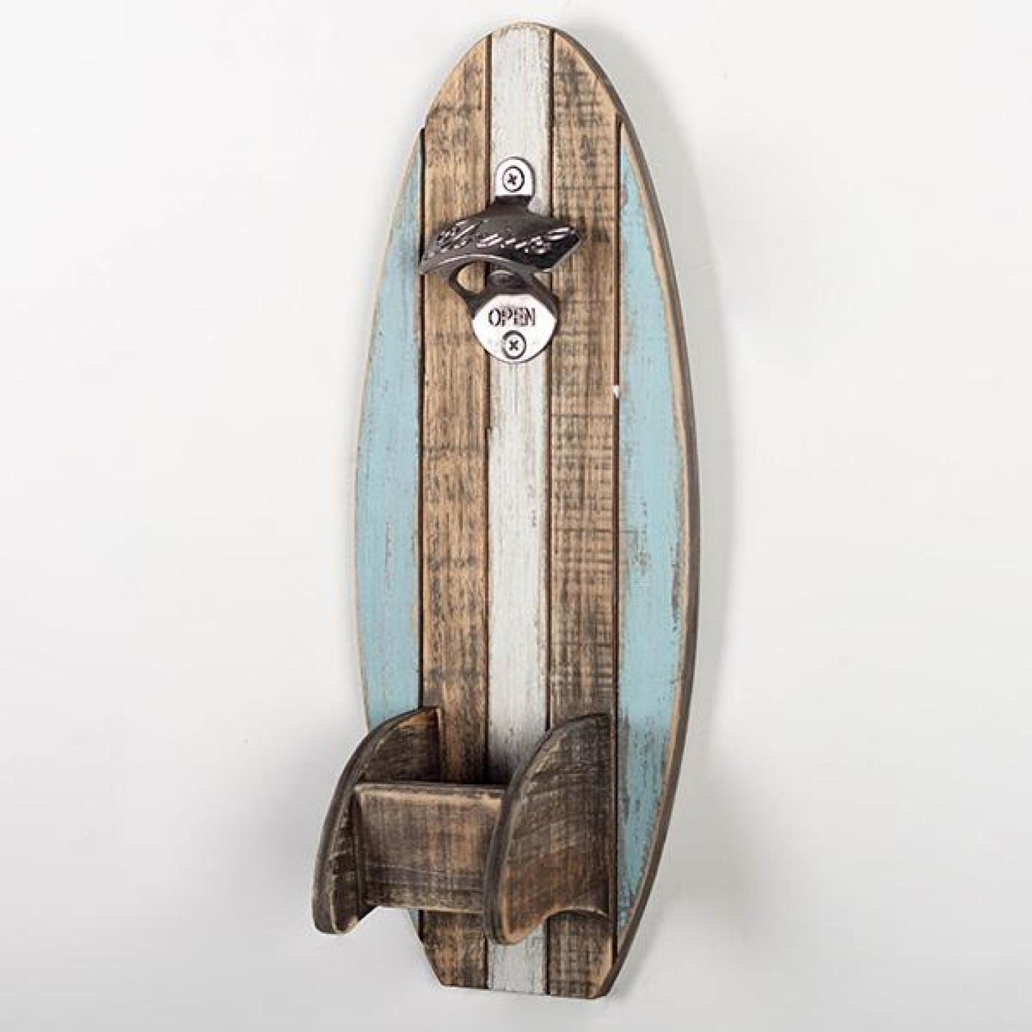 Surfboard Shape Wall Mounted Bottle Opener