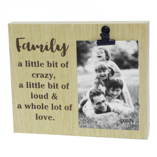 Text With Clip - Family Photo Frame