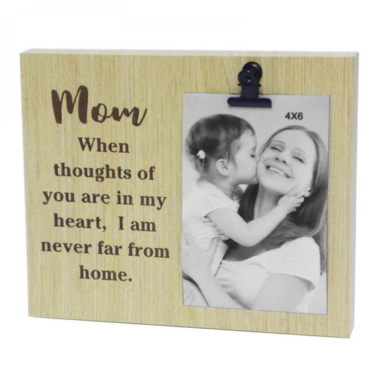 Text With Clip - Mom Photo Frame