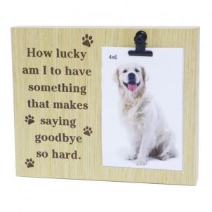 Text With Clip - Hard Dog Goodbye Photo Frame