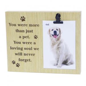 Text With Clip - Loving Dog Soul Photo Frame