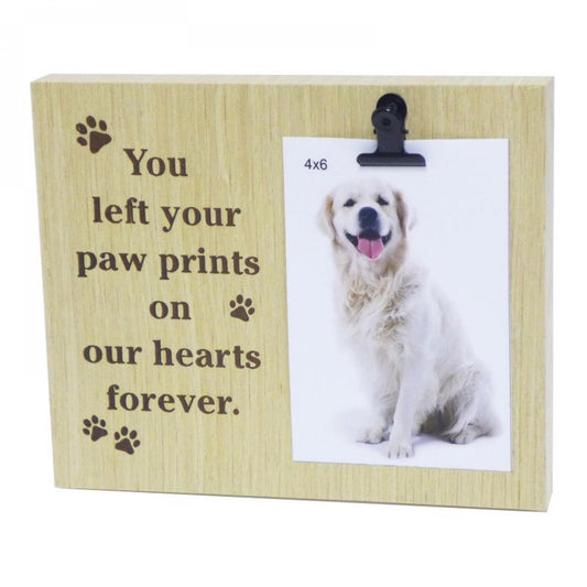 Text With Clip - Dog Paws Photo Frame