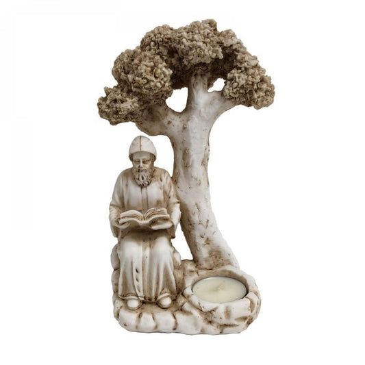 Saint Praying Under A Tree Figurine