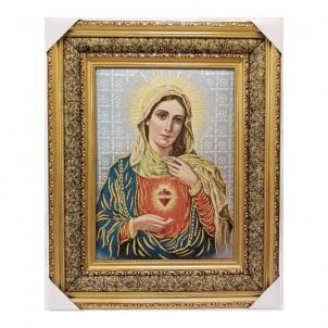 Immaculate Heart Of Mary Framed Tapestry