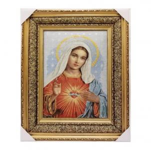 Immaculate Heart Of Mary Framed Tapestry