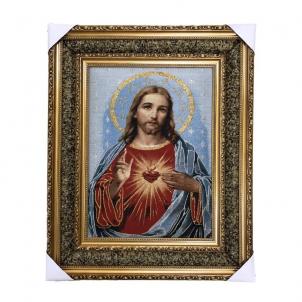 Sacred Heart Of Jesus  Framed Tapestry