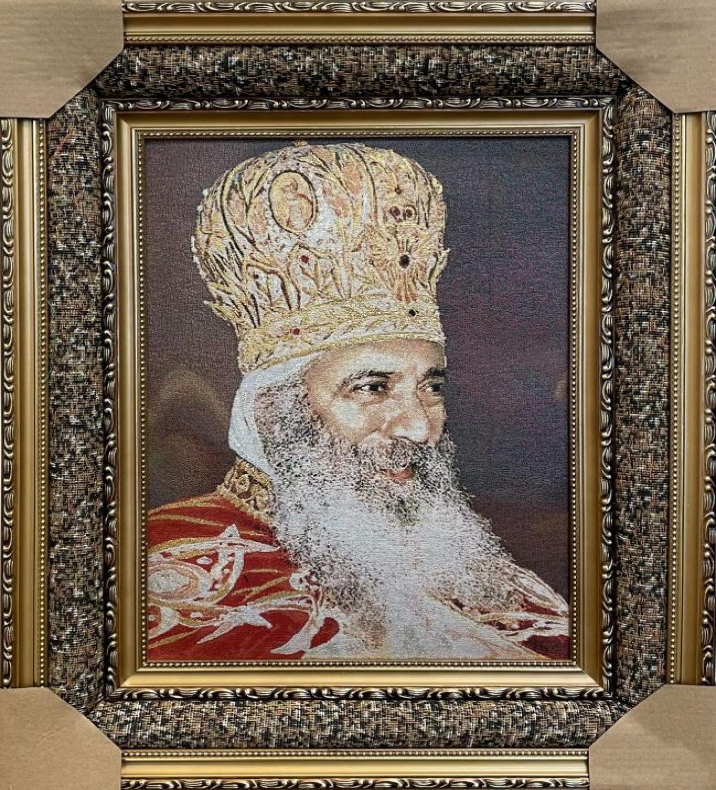 Pope Shenouda Framed Tapestry