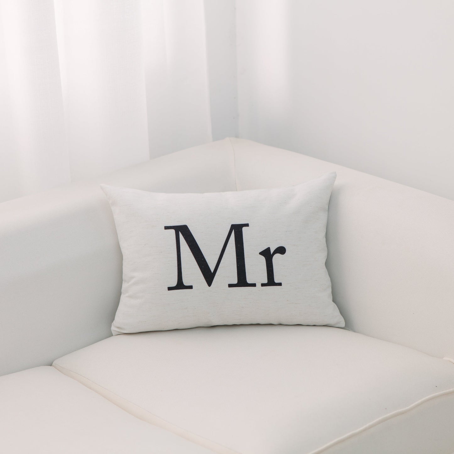 Mr 14X20 Inches With Feather Down Insert Pillow