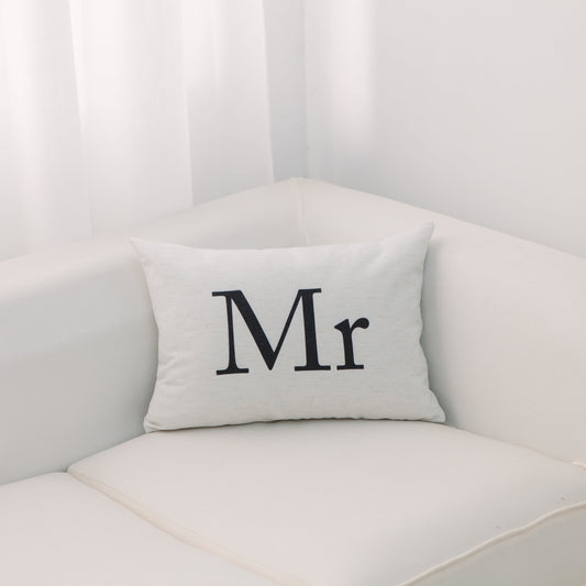 Mr 14X20 Inches With Feather Down Insert Pillow