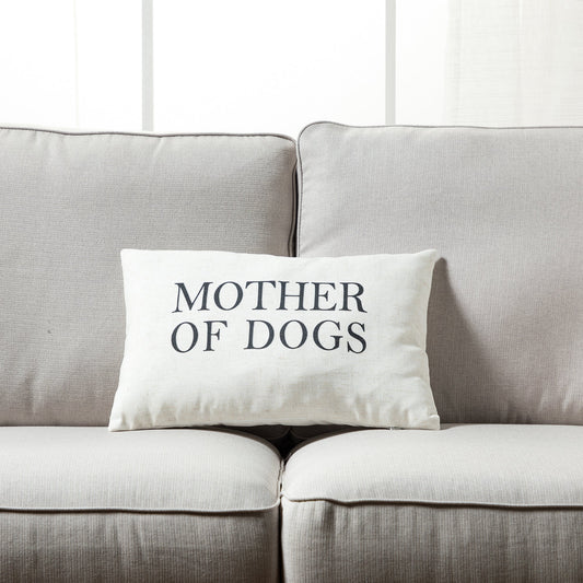 Mother Of Dogs With Feather Down Insert Pillow