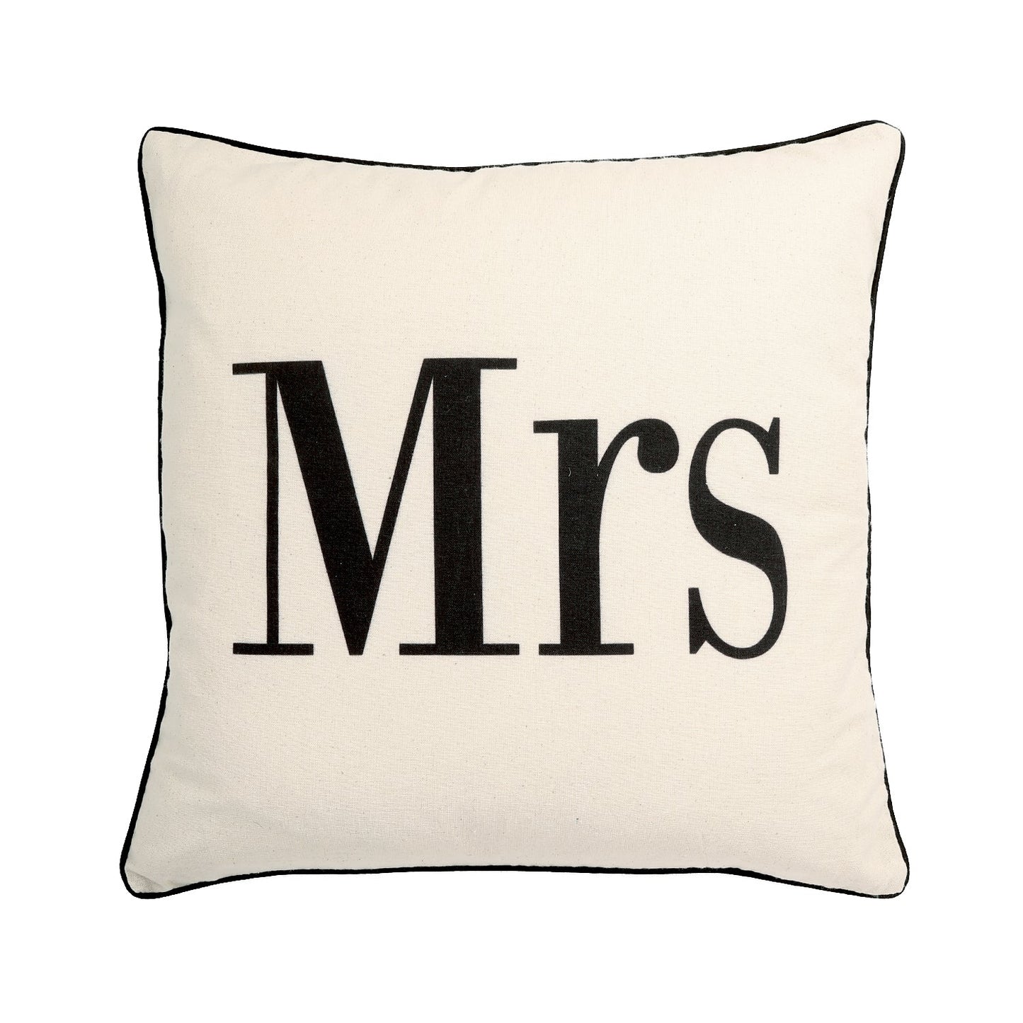 Mrs With Feather Down Insert Pillow