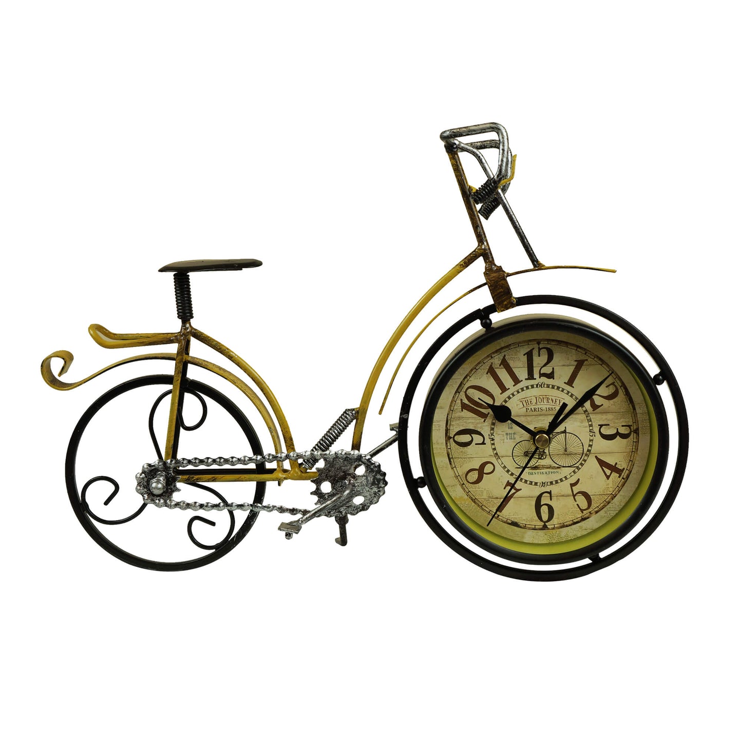 The Journey Paris Bicycle Table Clock