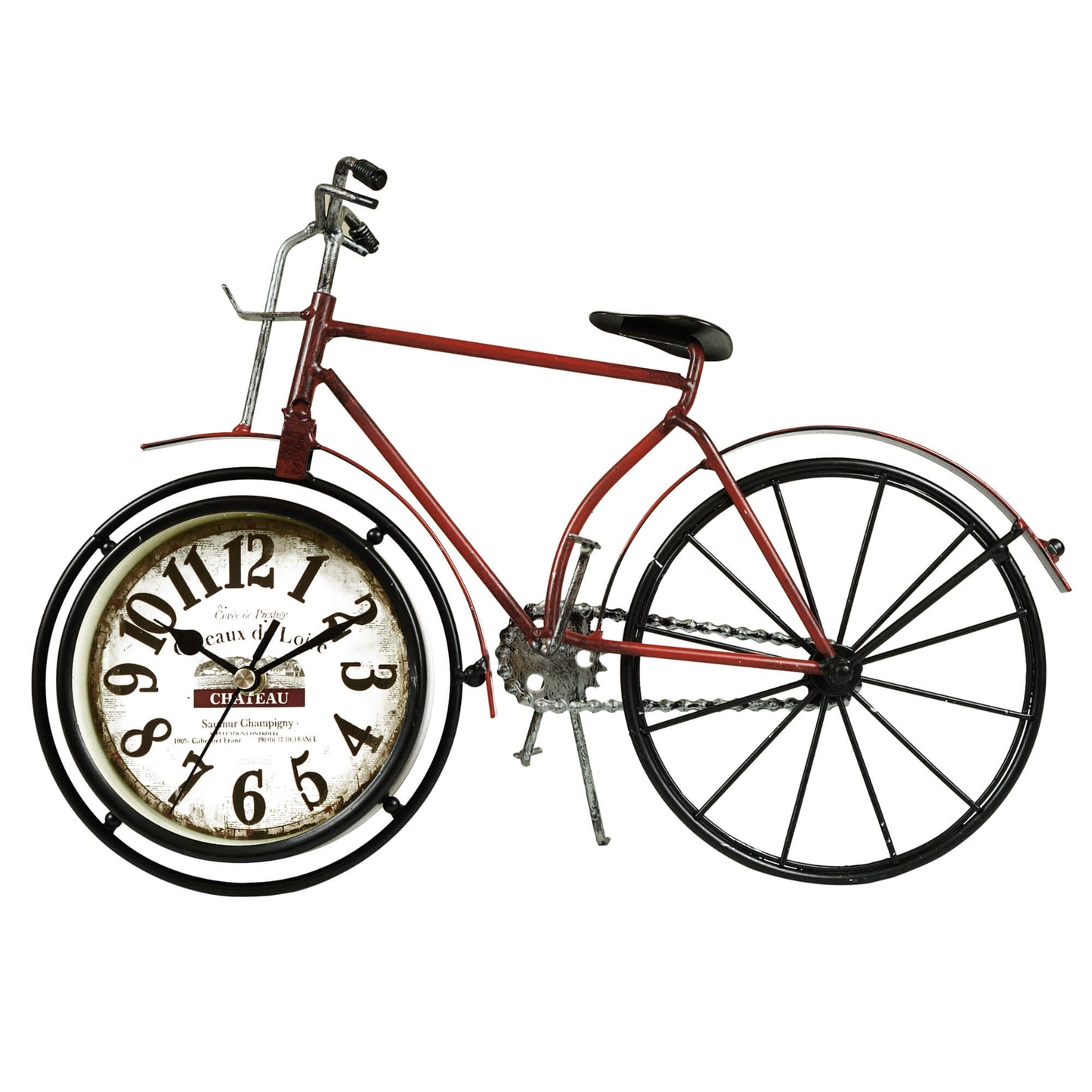 French Bicycle On A Stand Table Clock