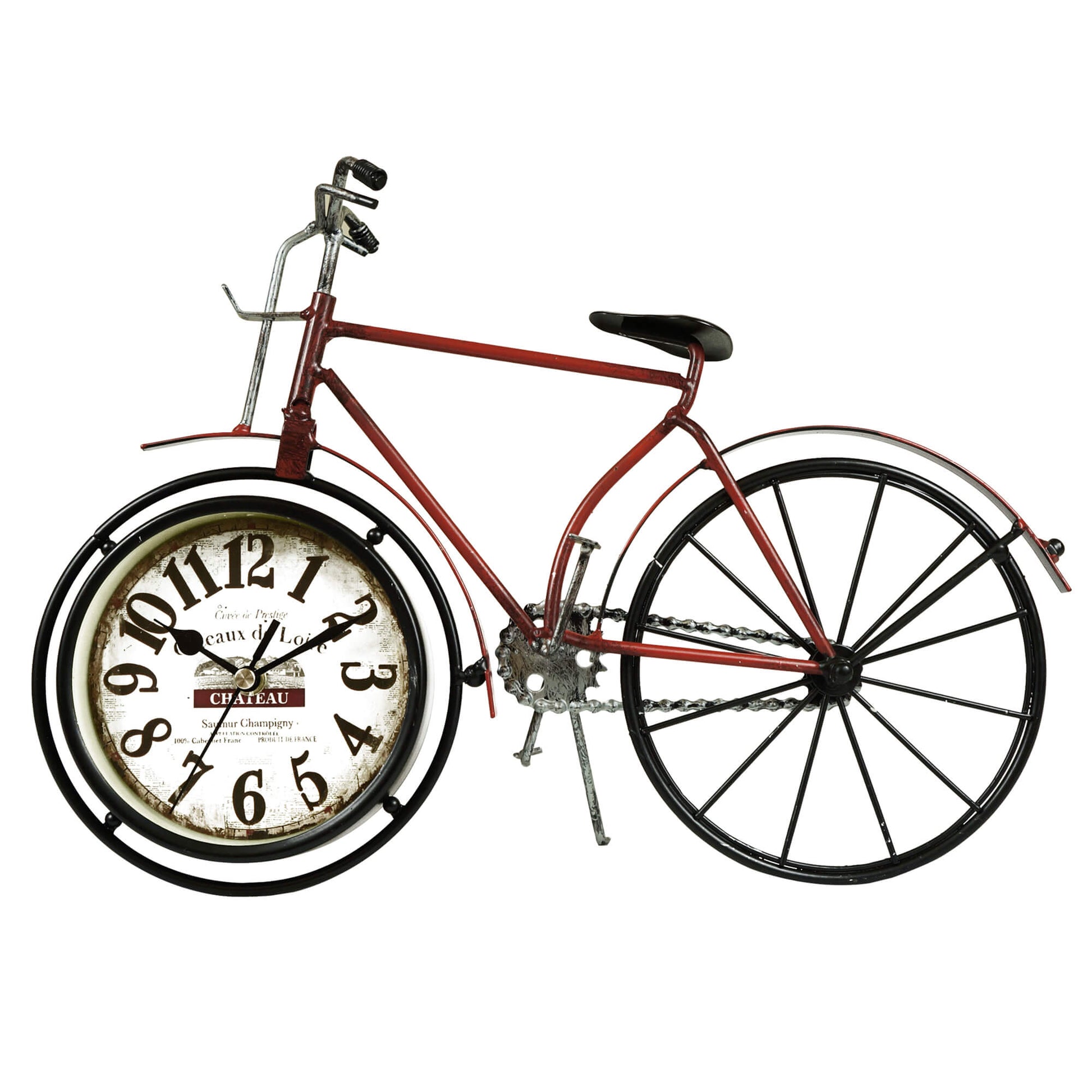 French Bicycle On A Stand Table Clock