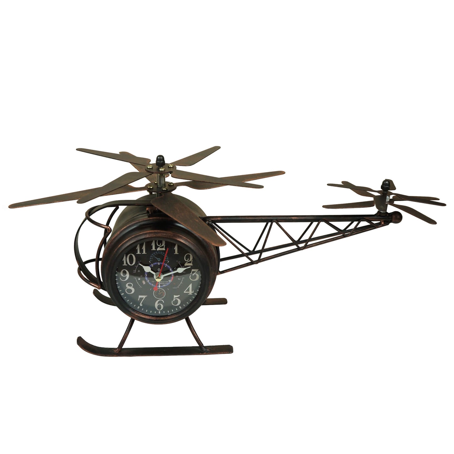 Antique Helicopter Table Clock