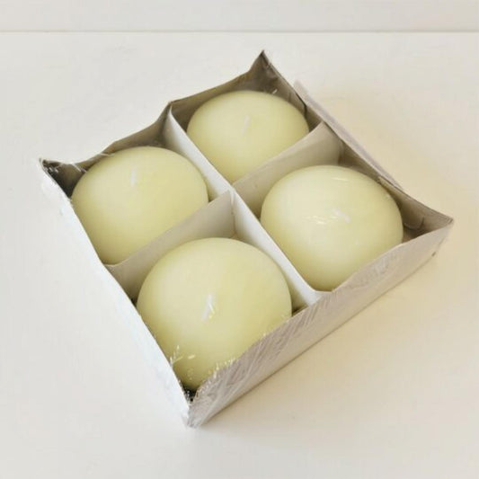 Set Of 4 Cream Color 12 Hr Floating Candles